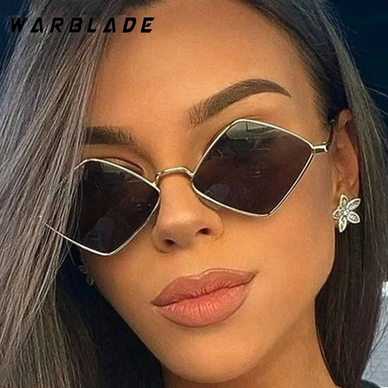 

Fashion Metal Small Polygonal Sunglasses Women Trendy Luxury Designer Eye Glasses For Men Outdoor Summer Traveling Eyewear UV400