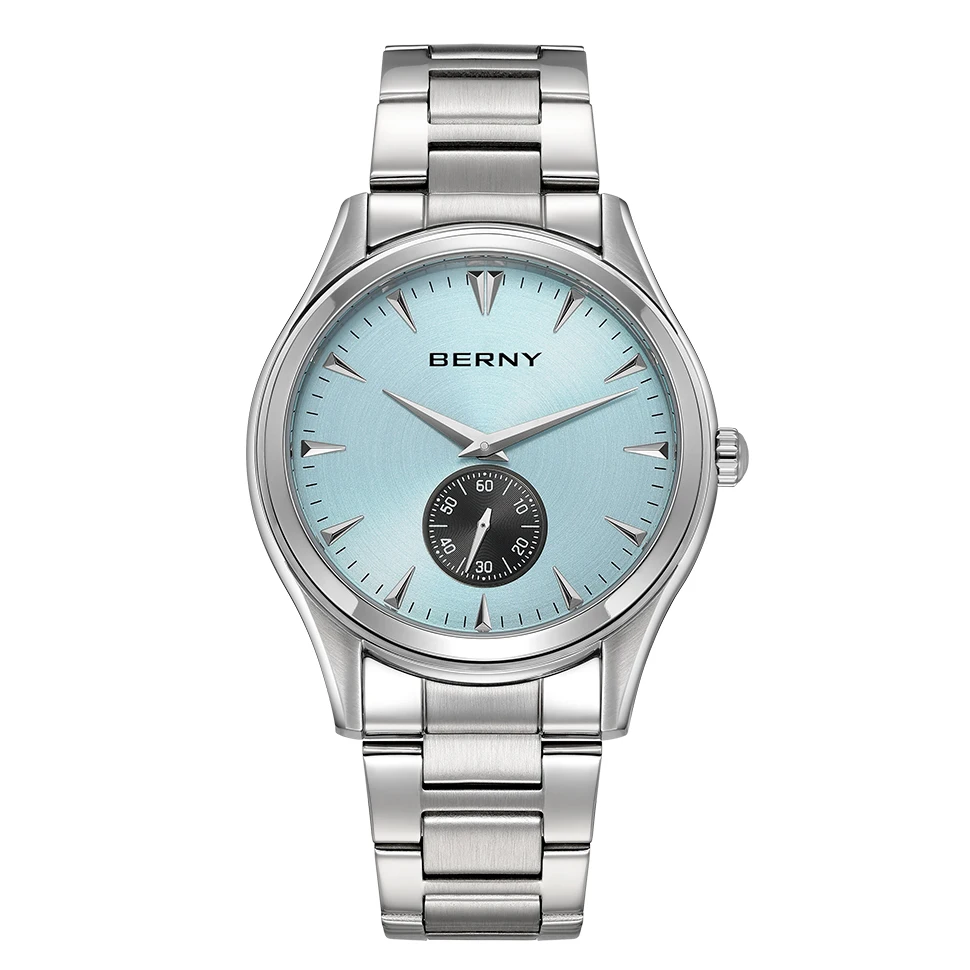 

BERNY Watch for Men Casual Wristwatch Quartz 5ATM Waterproof Men Wristwatches Stainless Steel Fashion Quartz Watches for Men