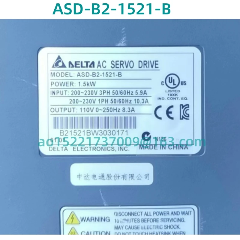 Asd-b2-1521-b originální antikvariát 9-layer nový test je 100% tapete střídavého servo ovladač ASD-B2-1521-B 1.5KW ASDB2-1521B 1500w