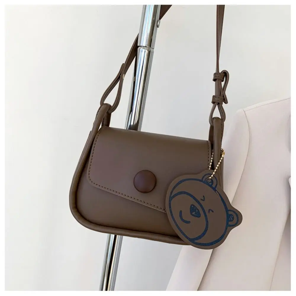 Chic Simple Small Flap Shoulder Bags For Women Solid Color Pu Leather Handbag Clutch Lady Crossbody Purse Messenger Bag