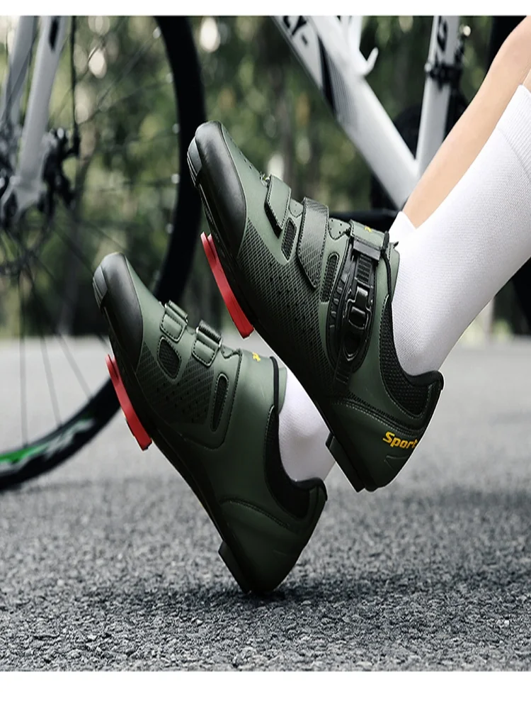 AliExpress Summer unlocked shoes breathable bicycles professional cycling shoes unisex mountain leisure road bikes hard soled riding shoes