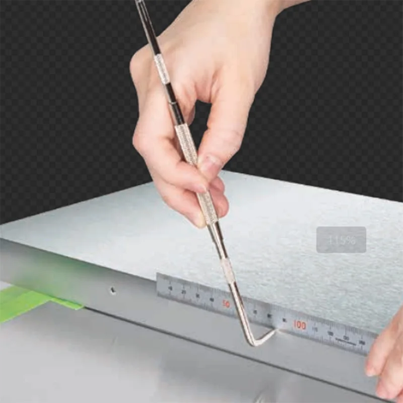 SHINWA Scribing Pen Needle Steel Scribe Tile Plate Marker Superhard Chip Easy Marking For General Metal Plastic Wood 1PCS
