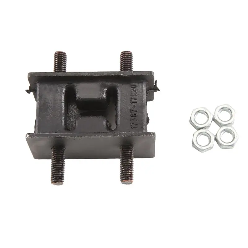 Latest 17567-17010 Exhaust Pipe Cushion Center Front Rear Mount For Toyota Cushion Land Cruiser 80 Series LX450 W/Nuts
