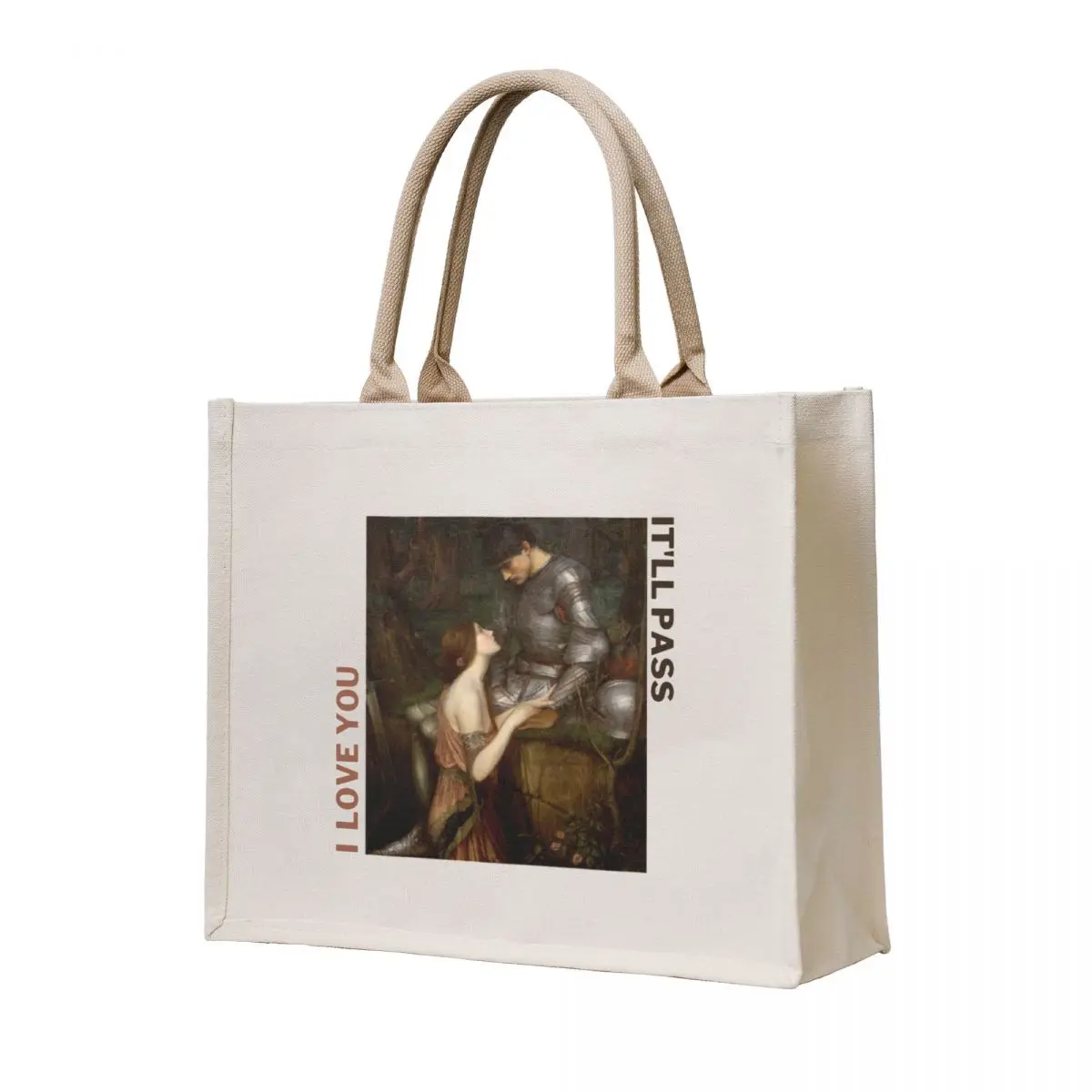 

Lamia Waterhouse (I love you / It'll pass) Tote Bag shopping cart bags Lady bags canvas tote bags