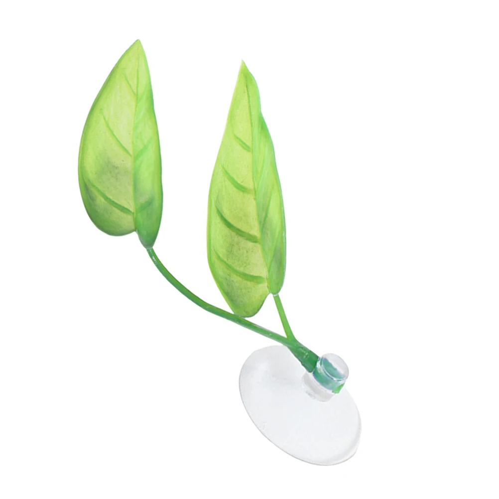 

Suction Cup Hammock Artificial Resting Bed Breeding Pad Aquarium Decorations Plastic Leaf Ornament Tank Supplies Betta Fish Leaf