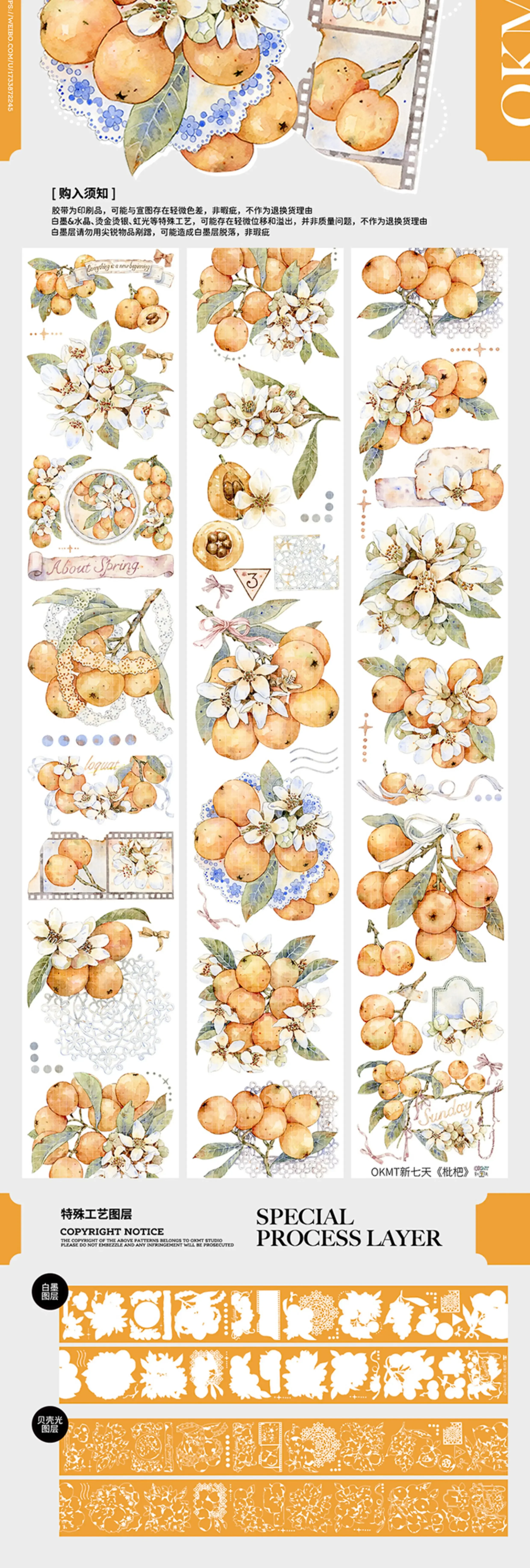 New shell light shiny PET tape diy Sticker Card Making Collage Decoration