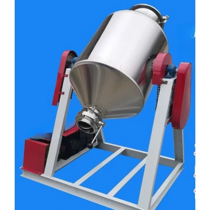 Dry Powder Mixer Stainless Steel Food Pellet Mixer High Capacity Double Cone Drum Mixer