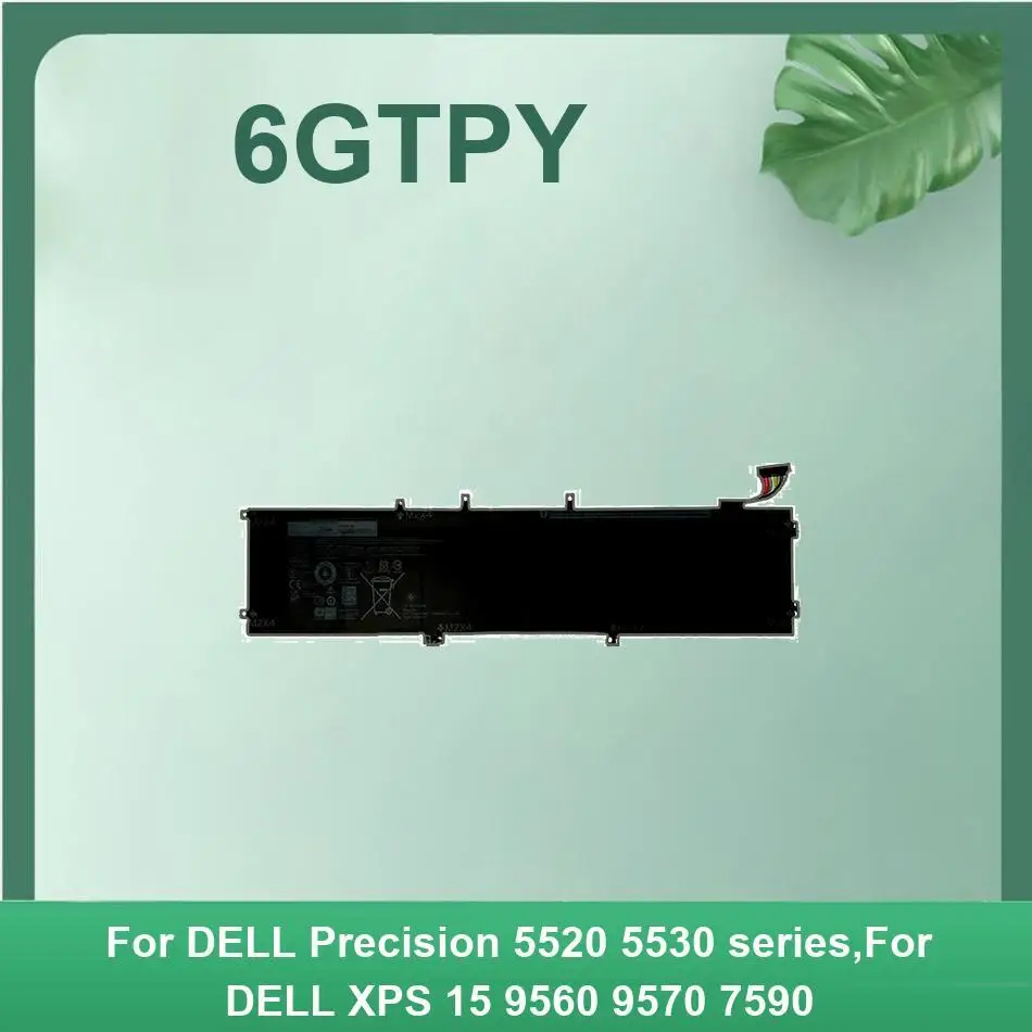 

Battery 6GTPY 8500Mah For Dell Precision 55 5520 5530 Xps 15 9560 9570 7590 Not Fit 5510 9550