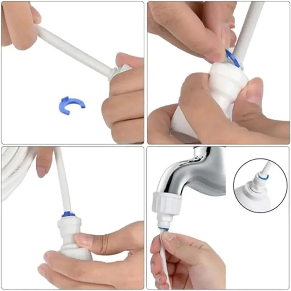 10M Water Supply Pipe Tube Kit with Push-In Fittings for Refrigerator Ice Maker RO System Humidifier Water Cooler Dispenser