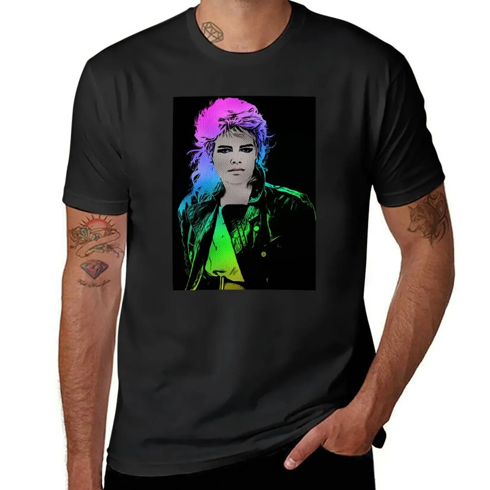 

album,band,80s,pop,kids in america,kim wilde T-Shirt tops Short sleeve tee Men's clothing