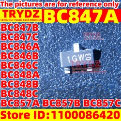 500-50pcs New BC847A BC847B BC847C BC846A BC846B BC846C BC848A BC848B BC848C BC857A BC857B BC857C SOT23