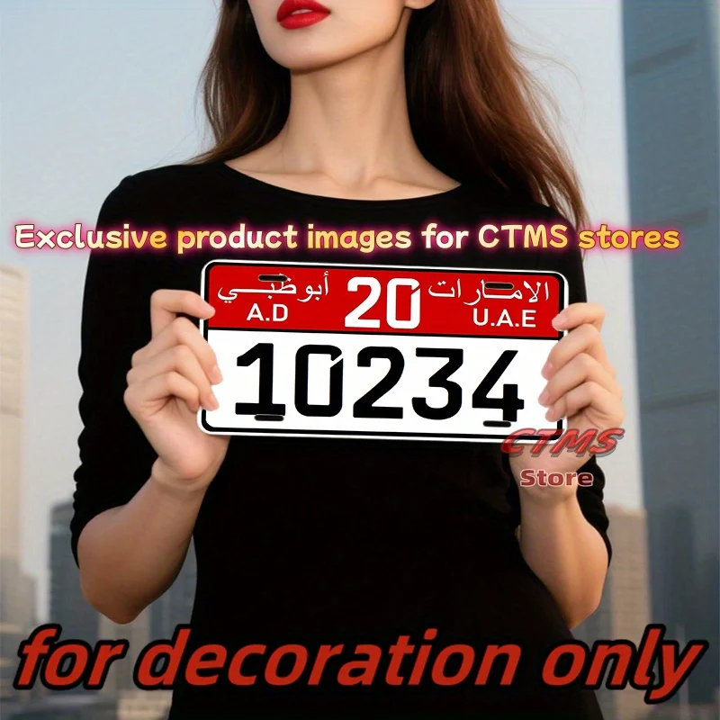 2D Flat Surface, 1 Aluminum License Plate Frame Weather-resistant, with Pre-drilled Holes for Easy Installation