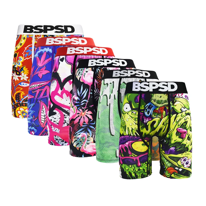 

Printed Men's Boxer Briefs 2026 New Soft Breathable Blend Comfort Underwear S-XXL 1pc