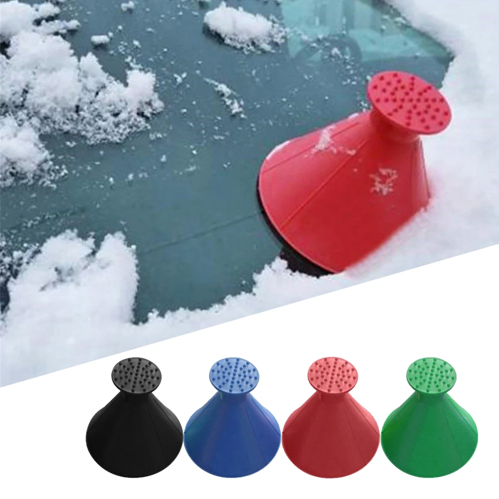 Winter Auto Car Magic Window Windshield Car Ice Scraper Shaped Funnel Snow Remover Deicer Cone Tool Scraping A Round мойщик окон