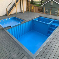 Factory Trek Pools Swimming Shipping Container Pools and Spas Jacuzzi Spa Garden House Large Fiberglass Above Ground Pool