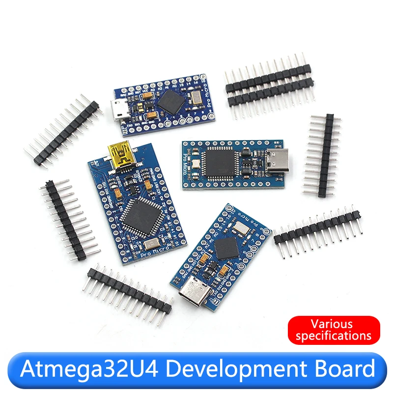 Pro Micro uses Atmega32U4, its own USB update program, 5V/16M single chip microcomputer development board