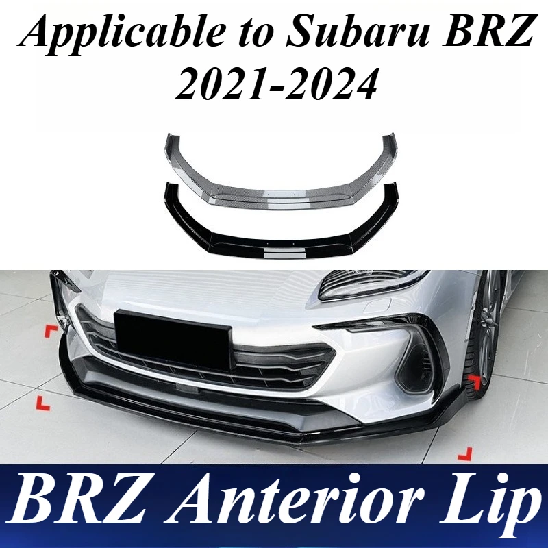 For Subaru BRZ 2021 2022 2023 2024 Front Bumper Lip Spoiler Splitter Polypropylene Aero KitBody Styling Exterior Car Accessories
