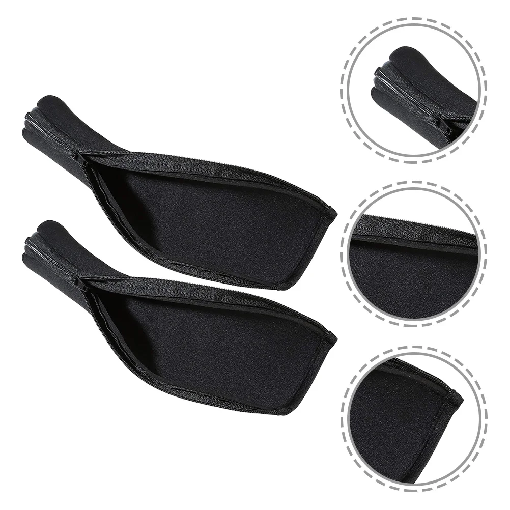 

2pcs Headband Cover Pad For Headphones Zipper Closure Durable Protective Cover Long Lasting Comfortable Smooth Headband