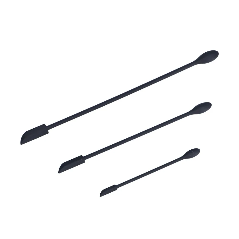 3pcs Food Grade Silicone Silicone Spatula Set Three Sizes Long Handle Mini Jar Scraper Soft Lightweight Multi-Size Spatulas