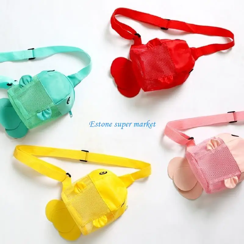 090B Children's Beach Bag With Colorful Fish For Storing Sand Toy and Seashells During Outdoor Activities