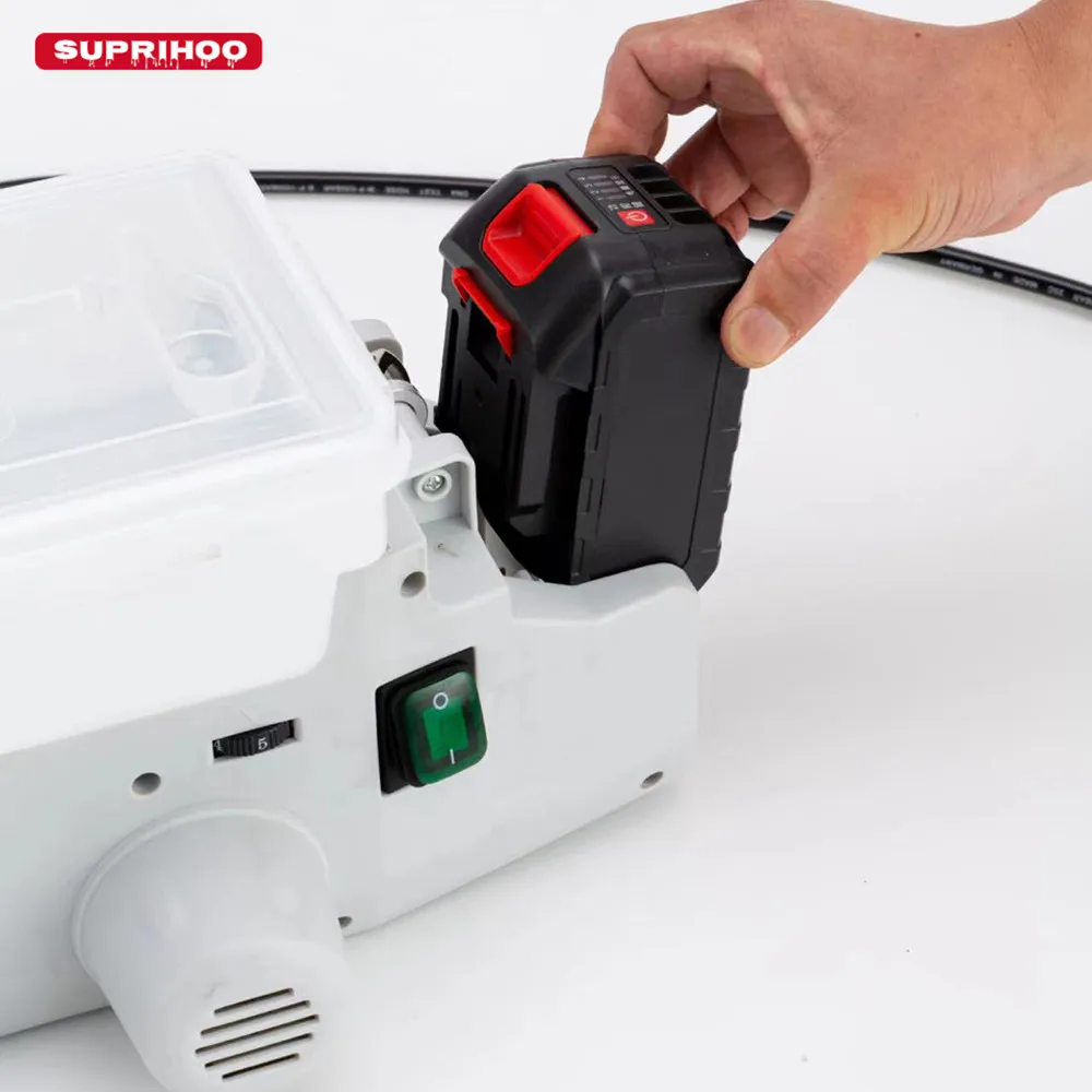 Spruzzatrice Airless ricaricabile zaino mobili strumento di spruzzatura della parete vernice regolabile a 6 velocità/vernice in lattice