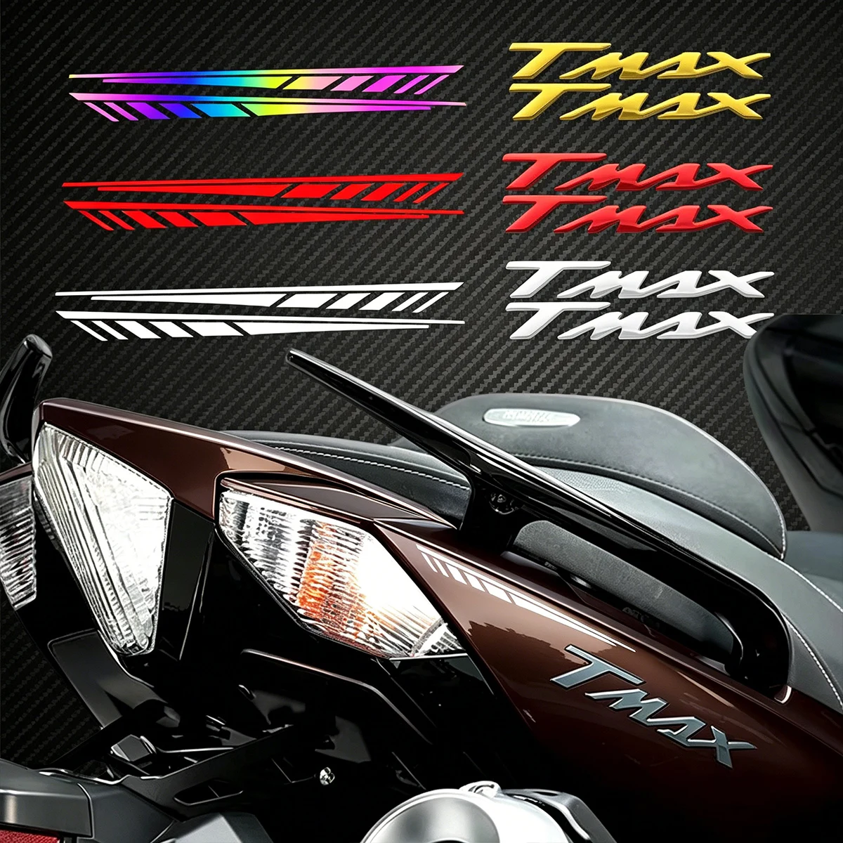 

Для мотоциклов TMAX 500 530: 3D-наклейки из эпоксидной смолы, эмблемы, значки, логотипы, боковые наклейки на бак и кузов