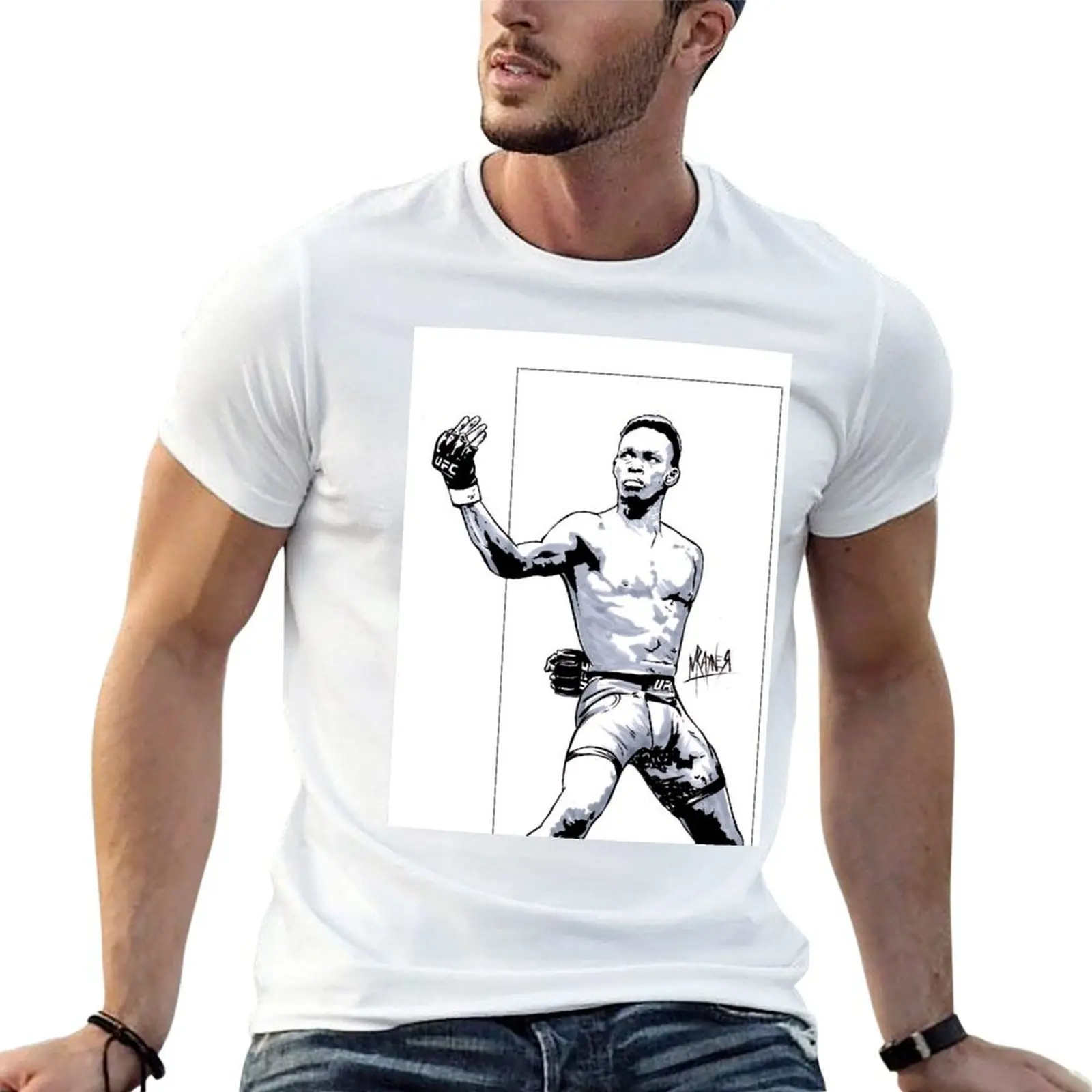 

man funny humor t shirt shirts for Adesanya graphic t t personalised dark shirts funny T-Shirt