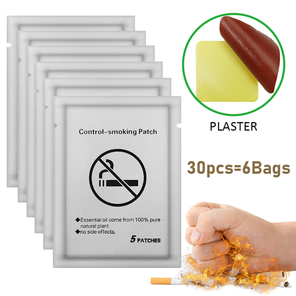 10PCS Rauch Kontrolle Patch Medizinische Rauchen Aufhören Gips Anti Handgelenk/Oberschenkel/Arm/Brust Rauchen Aufkleber Rauchen stoppung Patches