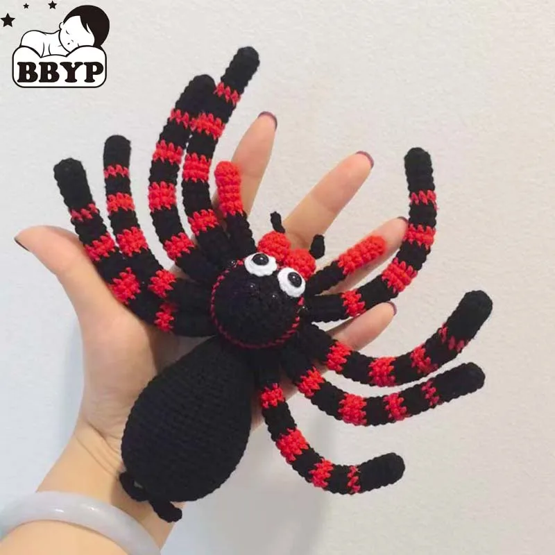 

Очаровательный брелок-паук ручной работы, милая плюшевая фигурка ручной работы для автомобиля и сумки