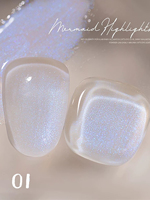 1pcs WS New Japanese Whitening Aurora Dreamy Holographic Nail Art Nail Supplies Mermaid Highlight Series Gel Nail Polish