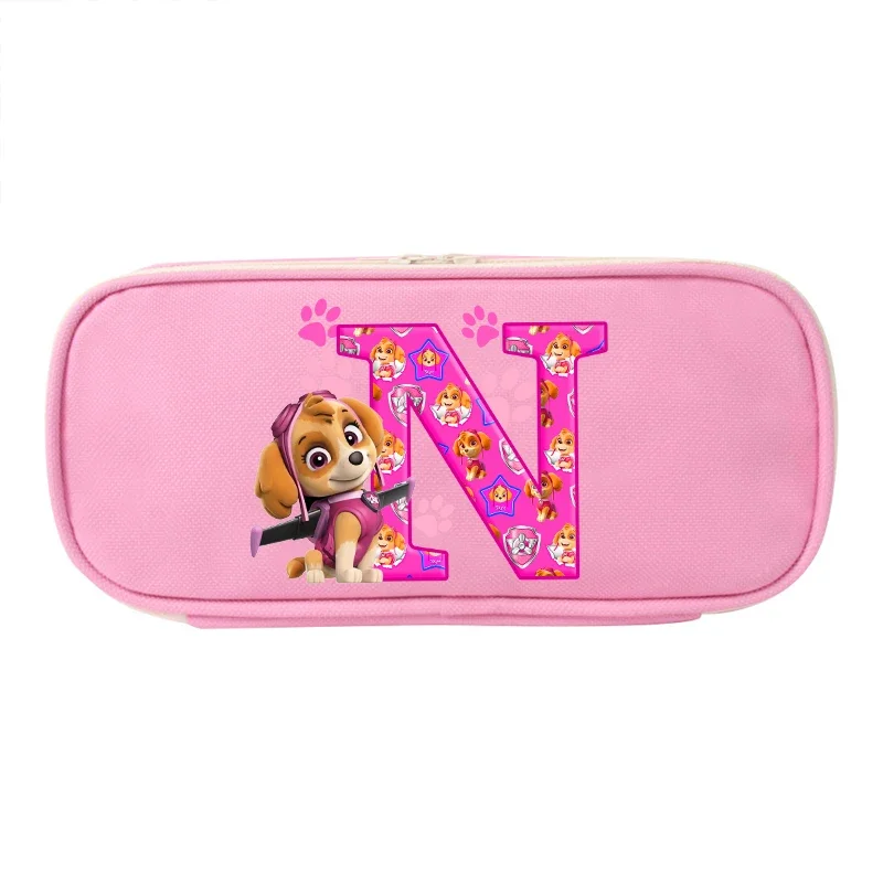 Paw Patrols Letter A-Z Pencil Case Kids New Anime Cute Skye Dog Pen Bag Student School Home Organize Stationery Pouch Girls Gift