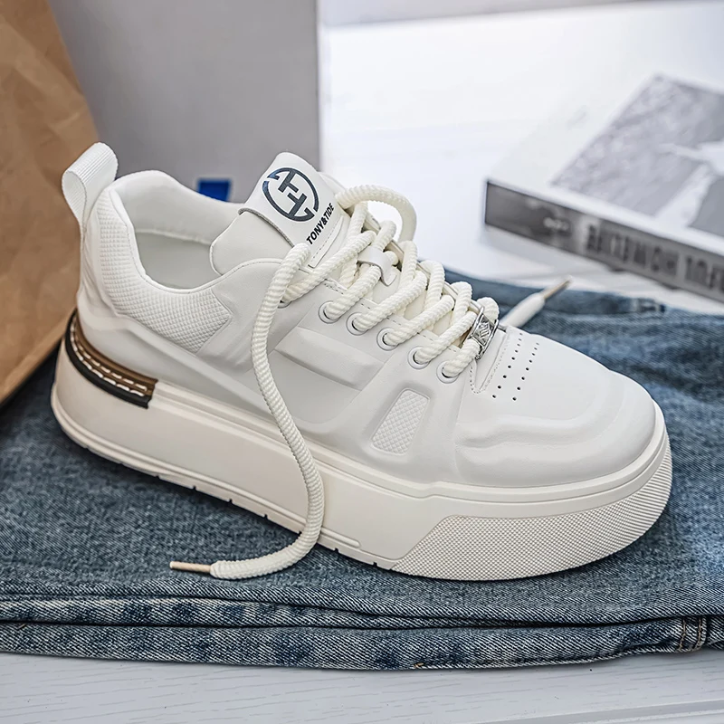 Sports and leisure shoes, men's shoes, marathon oversized air cushioned shoes, fly woven all season rubber, wear-resistant, anti