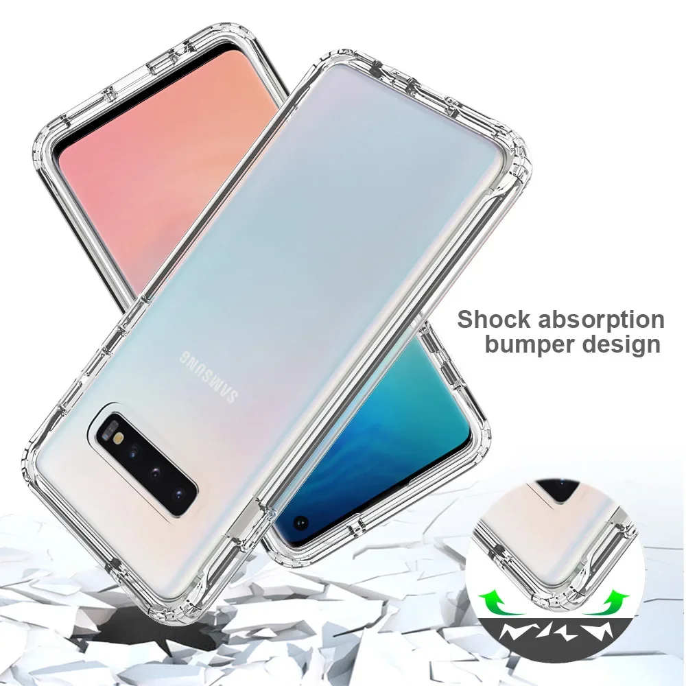 Luxury Thick Candy Color Transparent Case for Samsung Galaxy S10