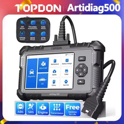 TOPDON ArtiDiag500 Diagnostic 4 Systems 6 Reset Functions OBD2 Scanner SAS/TPMS/BMS/EPB Reset car diagnostic tool Free update