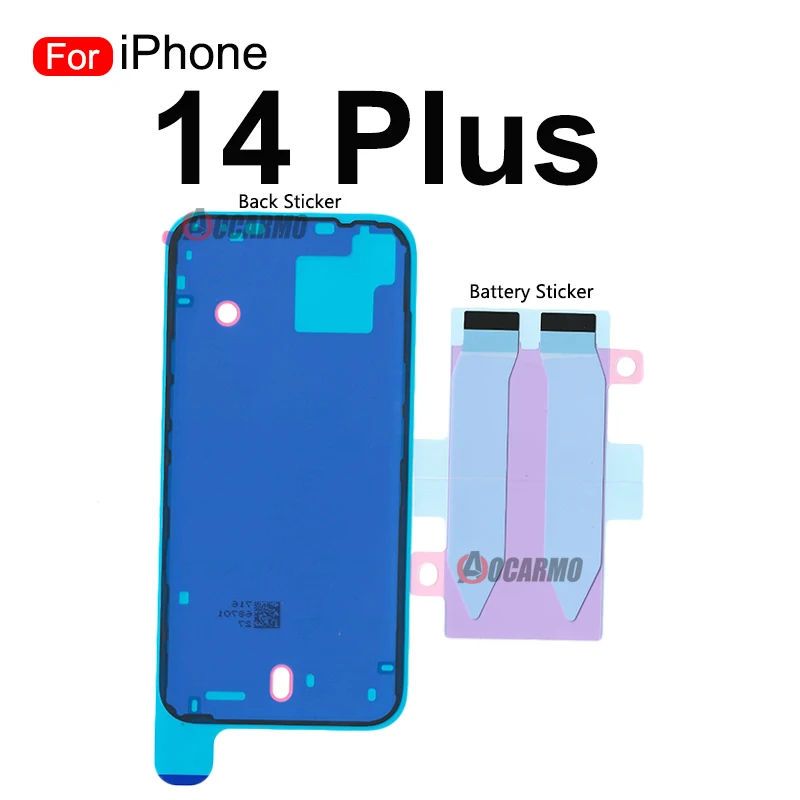 Front LCD Screen And Rear Cover Waterproof Adhesive +Back Battery Glue Sticker For iPhone 14 14Plus