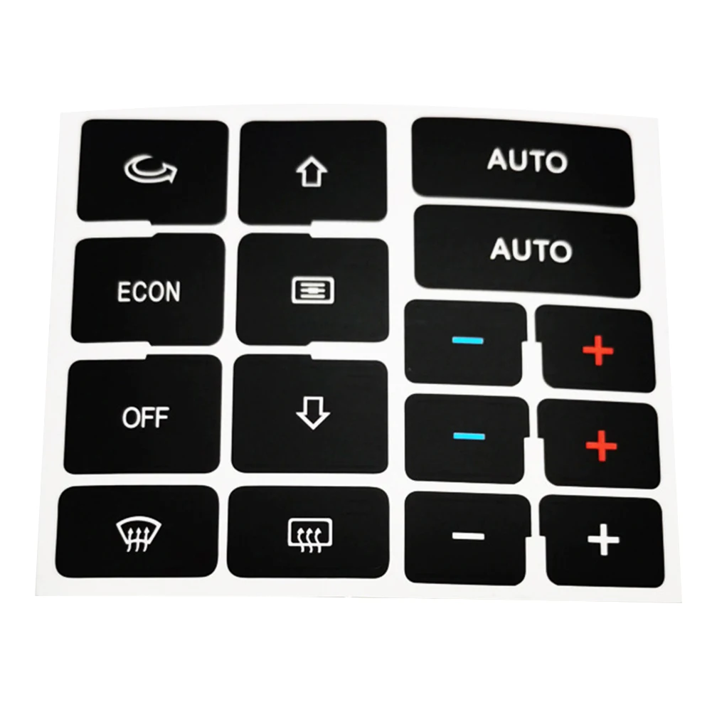 Interior Repair Sticker Button Repair Decal Interior Decoration Highly Practical Manual Measurement Deviation For A4 B6 B7 Black