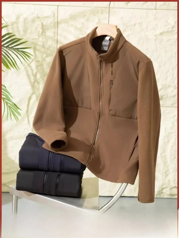 

Мужская уличная теплая верхняя одежда с воротником-стойкой Thiened Fce Jaet, свободная посадка, осень-зима, Новое поступление, застежка-молния...