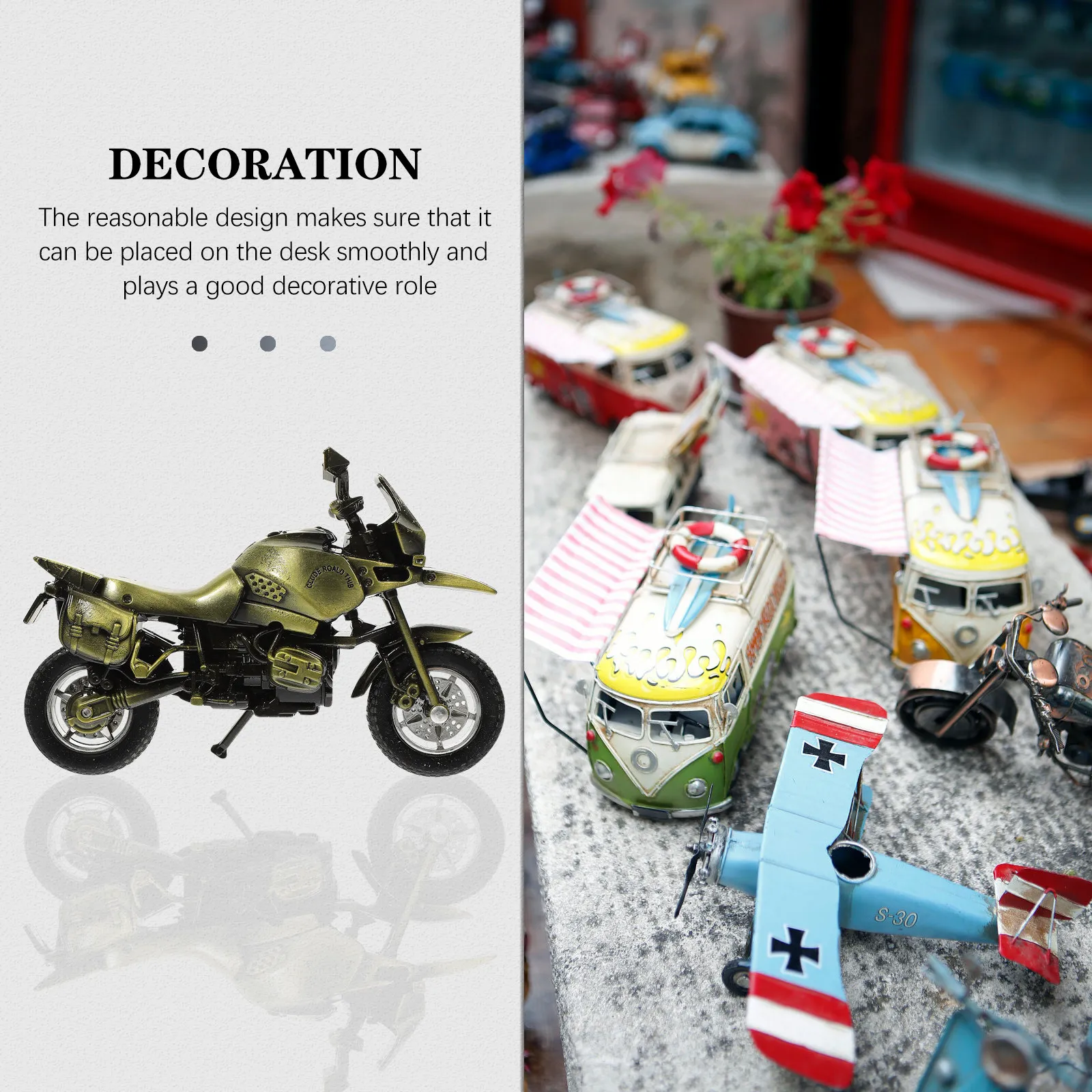 

Винтажная металлическая скульптура мотоцикла из сплава, ретро-декор для рабочего стола, украшение для дома, бара, магазина, для любителей мотоциклов