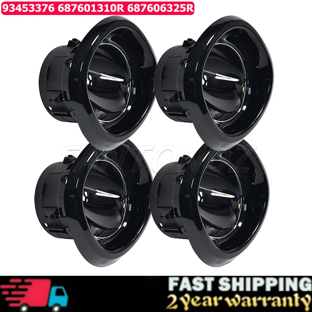 1/2/4Pcs Air Vent Heating Grille Diffuser For Renault Captur Clio MK4 Trafic MK3 Opel/Vauxhall Vivaro 687601310R 93453376