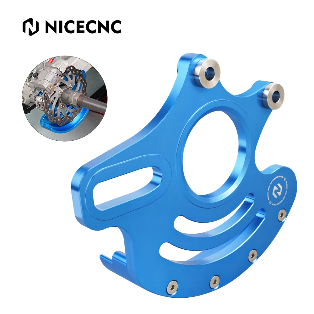 

NICECNC CNC Billet Aluminum Brake Caliper Disc Rotor Guard for Yamaha YFZ450R 11mm Thick 6061-T6 Heavy Duty ATV Protection