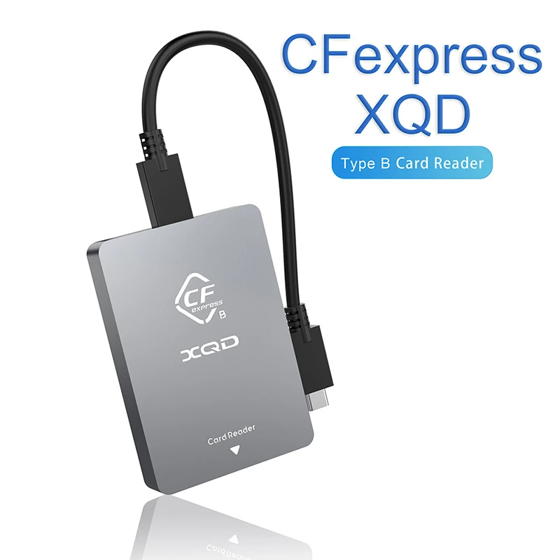 CFexpress Type B XQD 2 in 1 Card Reader USB3.2 Gen2 10Gbps Type-C Memory Card Adapter for Sony Canon Nikon SLR Card Accessories