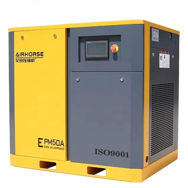 

AirHorse малошумный промышленный высокоэффективный 10HP 15HP 20HP 30HP 100HP роторный винтовой воздушный компрессор Pm VSD с осушителем воздуха