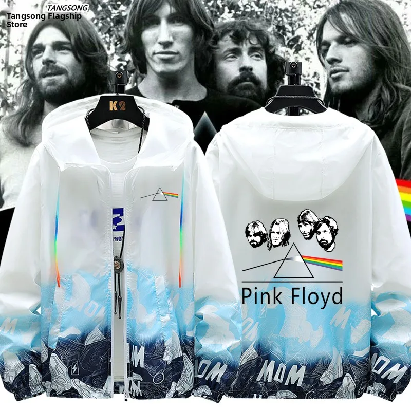 

PinkFloyd Moonlight Ultra-Thin Ro Band Sunscreen Jaet Men's Loose Fit Polyester Nylon Cosite Fiber Breathable Summer O...