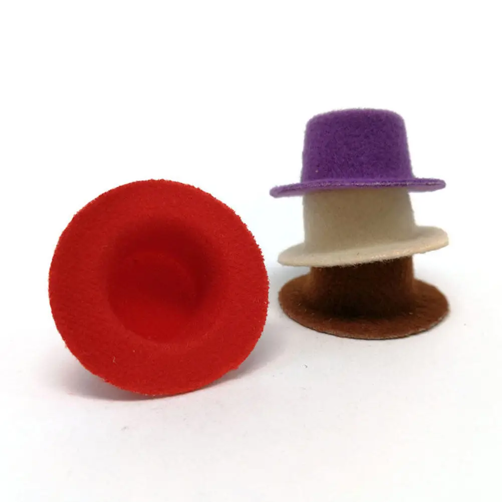 

Набор из 9 мини-шляпок из нетканого материала, цветные маленькие головные уборы для вечеринок, декорации для микроландшафта, костюмов, реквизит для фотосессий, поделок своими руками