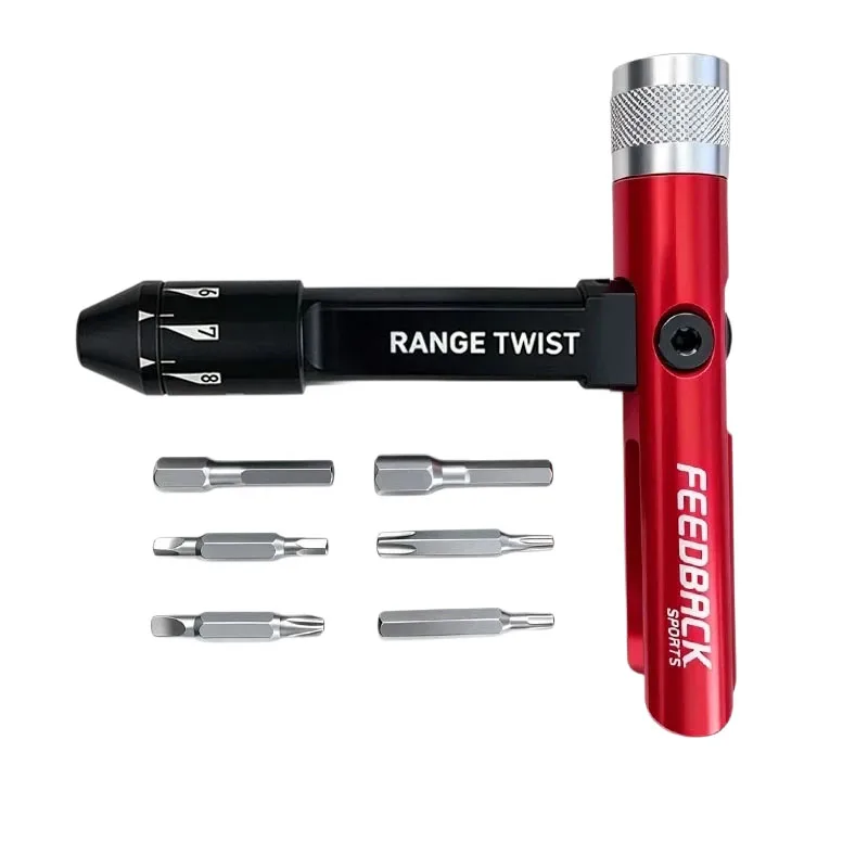 range-twist-2~8-nm-bicycle-torque-wrench-feedback-sports-foldable-t-handle-precision-wrench-set-bicycle-maintenance-tool