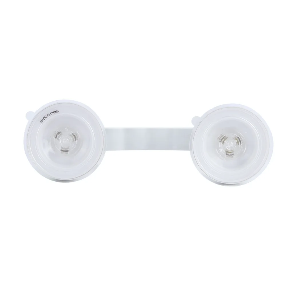 Removable Design Suction Cup Handle 7.87 Inch Length White Color Anti-Slip Handle Super Strong Suction Seamless Installation