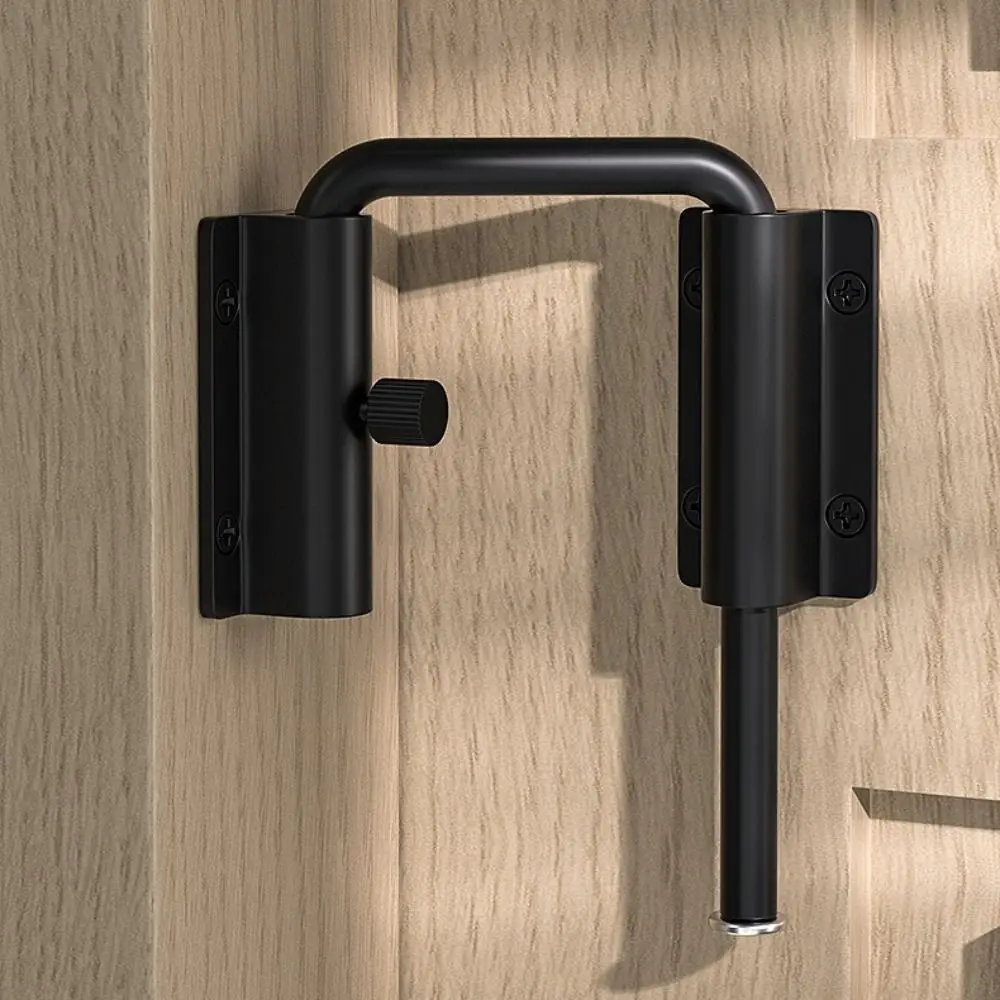 Hardware Aluminum Alloy Door Latch Lock 90/180 Degree Non Perforated Gate Latch Universal Anti Unisex Anti-theft Buckle Shed