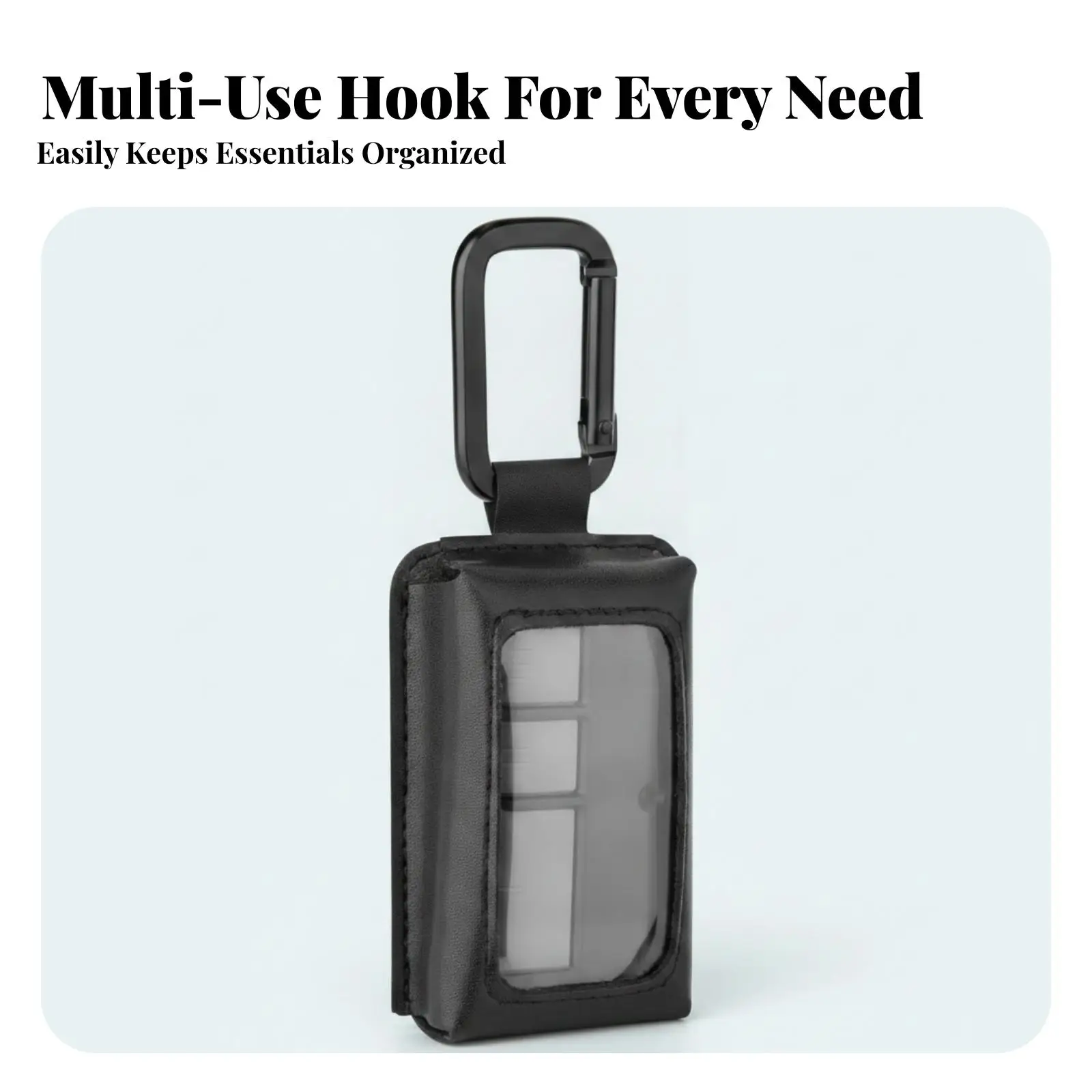 Garage Opener Pouch Hook-and-Loop Closure Accessory Storage Portable