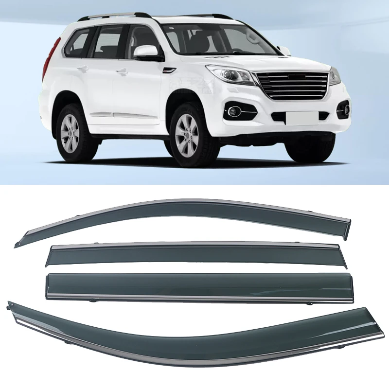 

Window Visor Car Rain Shield Deflectors Awning Trim Cover Exterior Car-styling AccessoriesFor Haval H9 2015-2019 2020 2021 2022