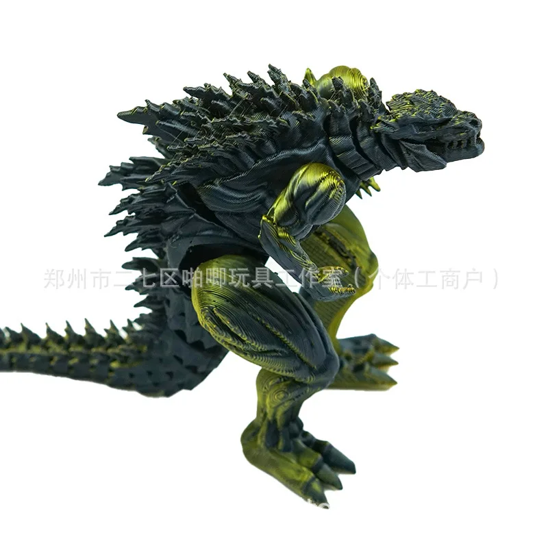 16/23CM 3D Printed Godzilla Action Figure Q version Toys Monster Figure Joint Model Desktop Ornament Gift - view 6